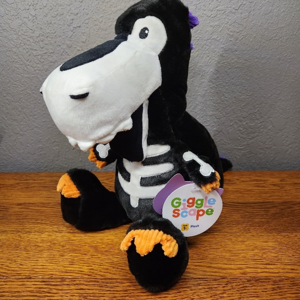 Gigglescape Glow-in-the-Dark T-Rex Dinosaur Soft Stuffed Animal Plush Toy